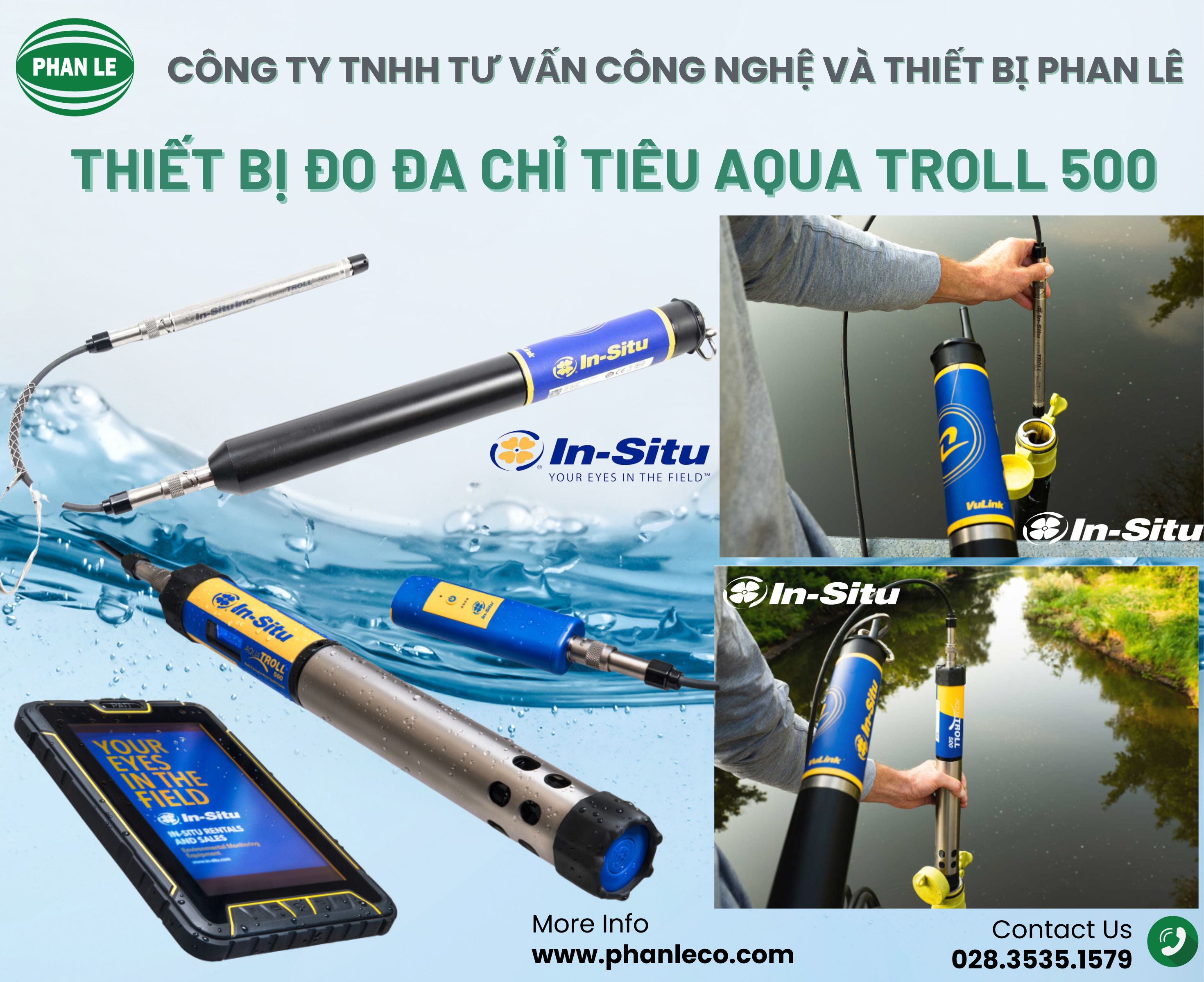 Các thiết bị quan trắc môi trường – AQUA TROLL 500 - Giám sát nước hoặc nước mưa trong thời gian dài